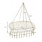 2-Seater Hanging Swing Chair Macrame with Removable Cushion Indoor Outdoor Use